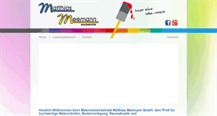 Desktop Screenshot of maler-meemann.de